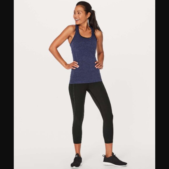 Lululemon Athletica Swiftly Tech Racerback Tank Top Stony Grape/Black Retail $58 - Picture 2 of 13